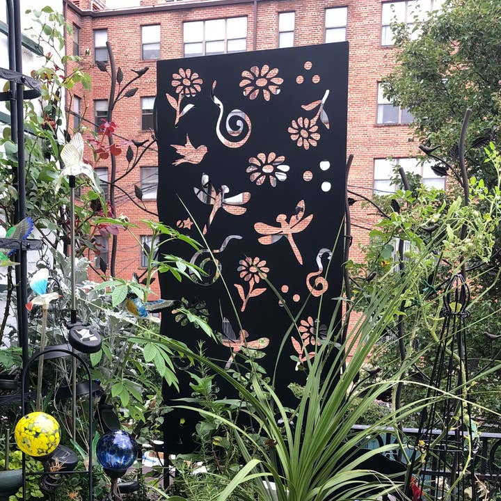 Outdoor Privacy Screen Panels / Large Metal Wall Decor for wholesale by Rustica Ornamentals