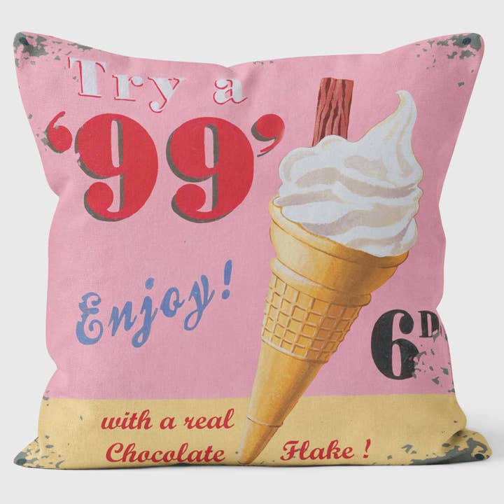 99 Flake - Martin Wiscombe - Almofada com estampa artística por atacado de ART CUSHIONS
