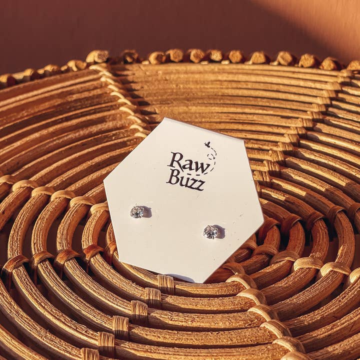 Bee Beautiful Stud Earrings for wholesale by Raw Buzz Co
