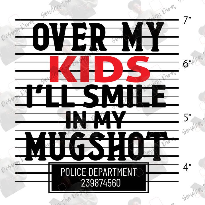 I'll Smile In My Mugshot Tee for wholesale by Rosewater & Castiron Crafts