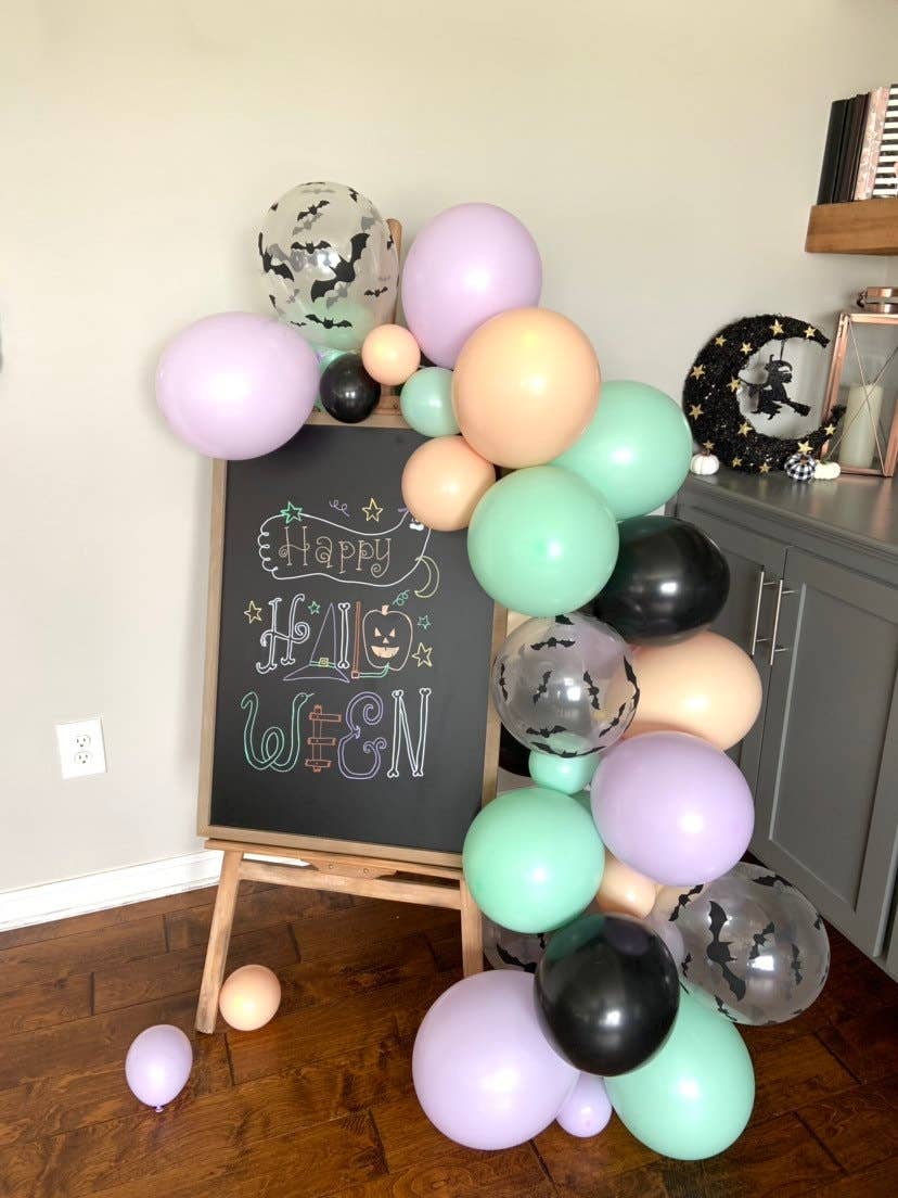 Hullaballoons - Vente Fanion/guirlande - Guirlande de ballons Halloween pastel | Ensemble de 4 pieds8