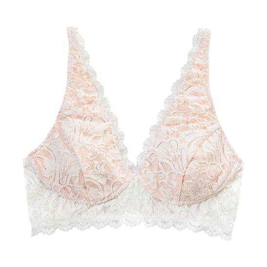 Sujetador inalámbrico Vela, blanco/rubor para venta al por mayor de Everviolet