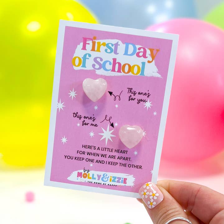 First Day Of School Sharing Crystal Hearts for wholesale by by Molly&Izzie