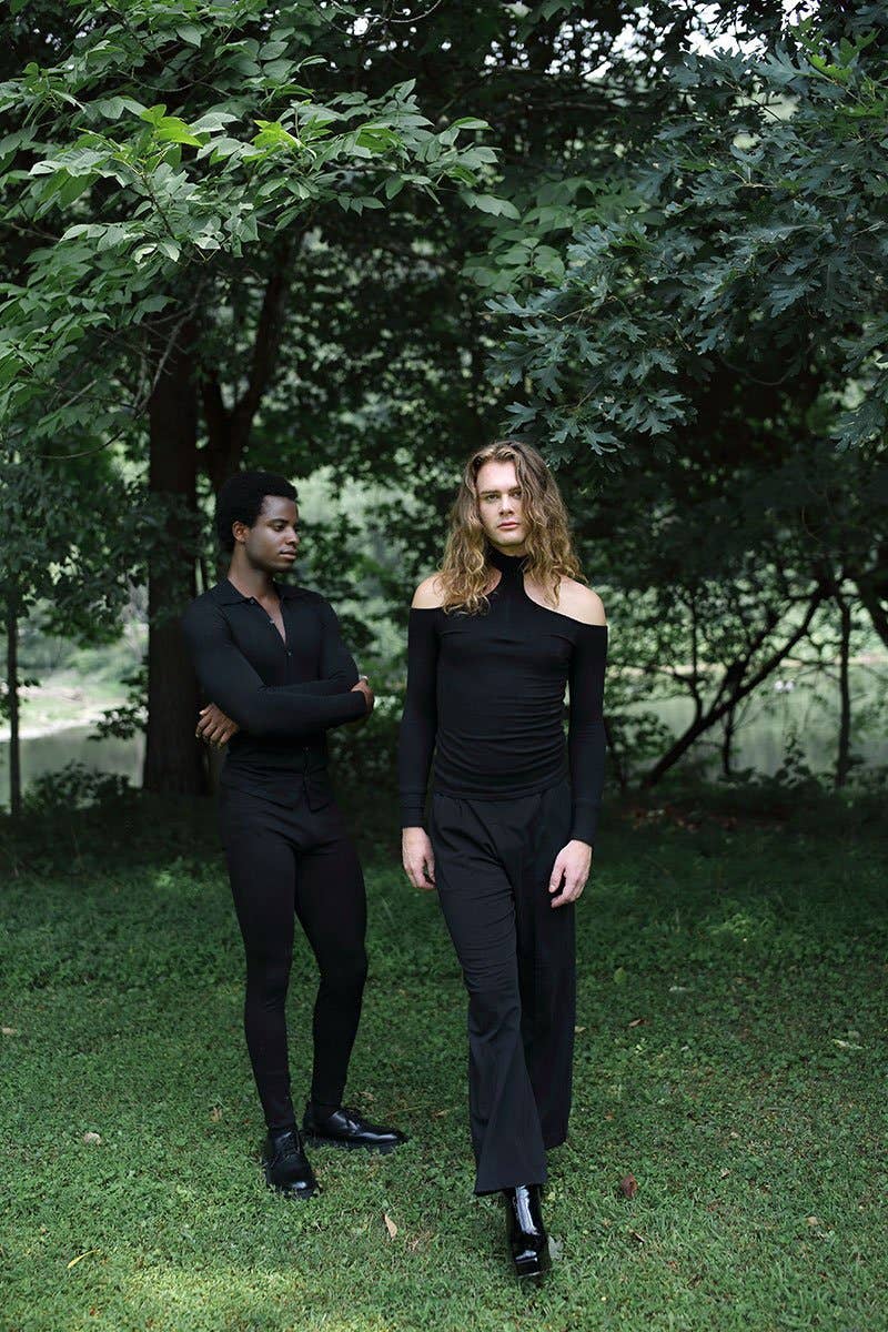 Black Long Sleeve Choker Neck Sweater with Zipper for wholesale on Faire6