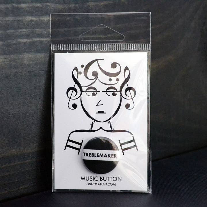 Treblemaker-knop voor wholesale door Erin Heaton Art