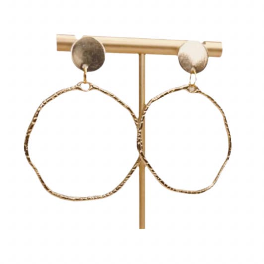 Gold Minimal Earrings | Minimalist Earrings | Every Day Wear for wholesale by Sweet Tree