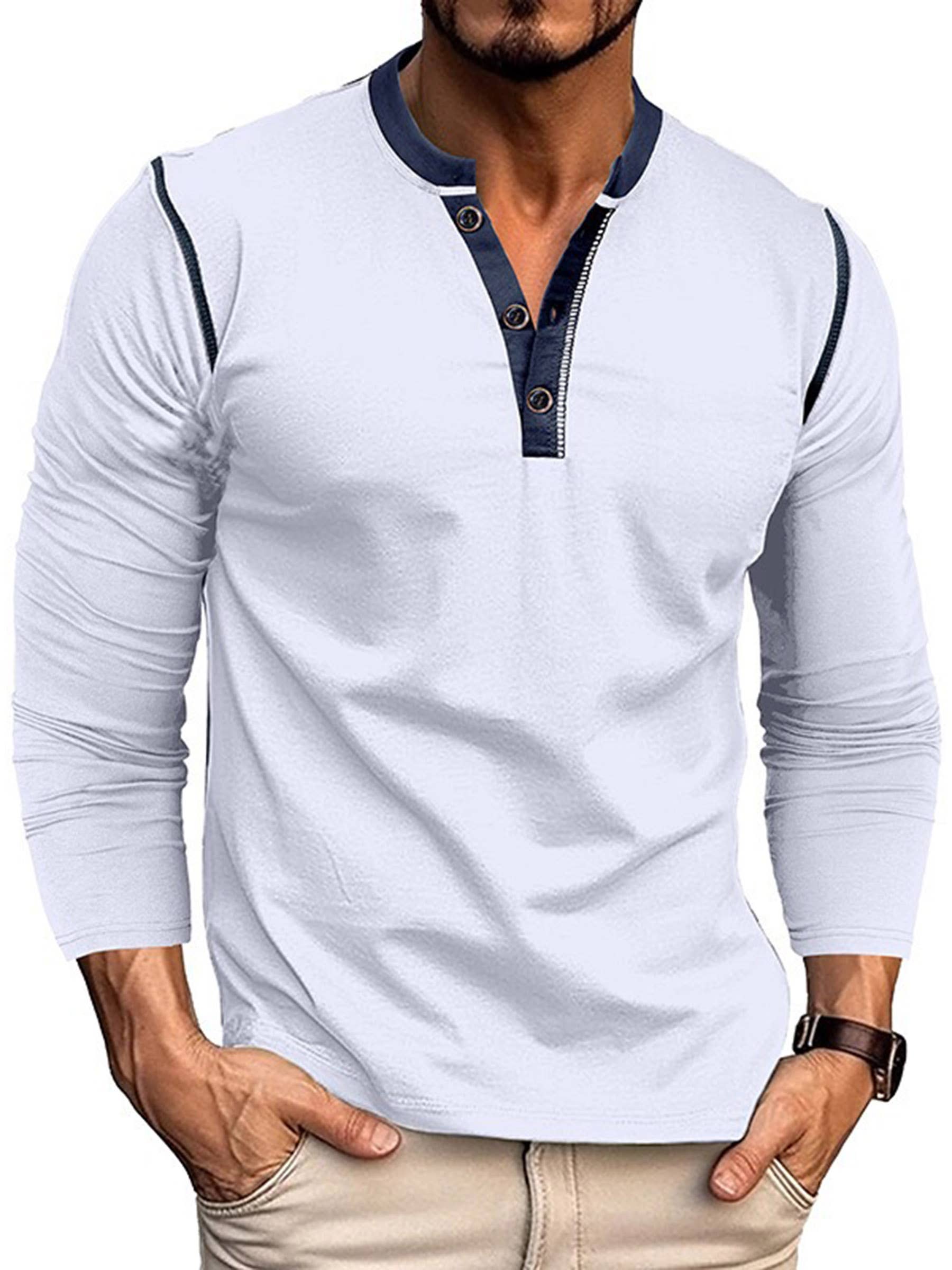 Wholesalesir - Vente T-shirt – homme - T-shirt Henry à manches longues5