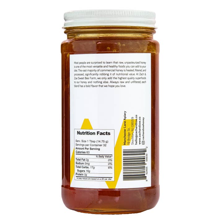 Zach & Zoe Sweet Bee Farm - Wholesale Honey - Wildflower Honey 16oz2