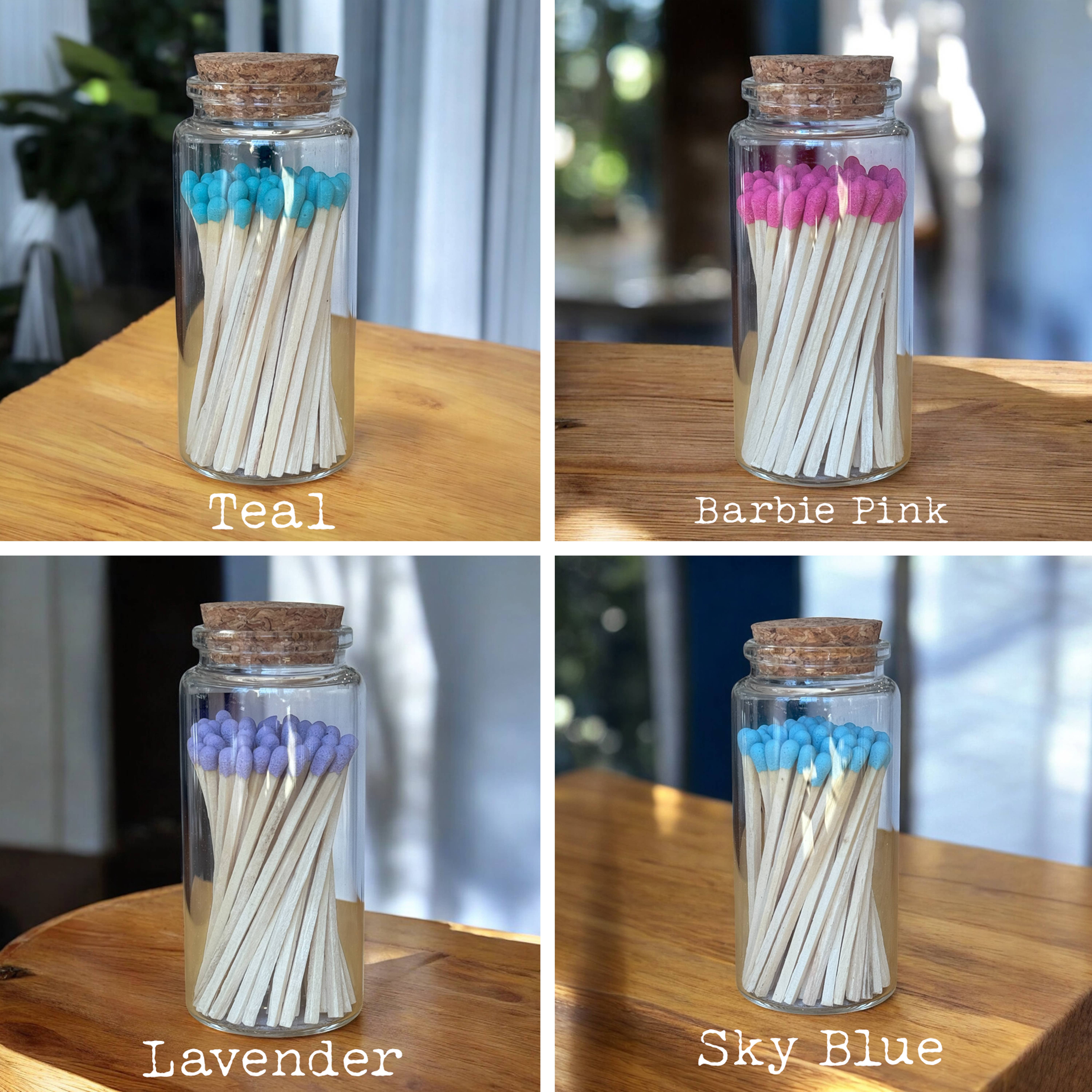 How's It Glowing Candle Co. - Wholesale Matches - Large Match Vials | 8 Colors | 4" Vial/ 3" Matches & striker3