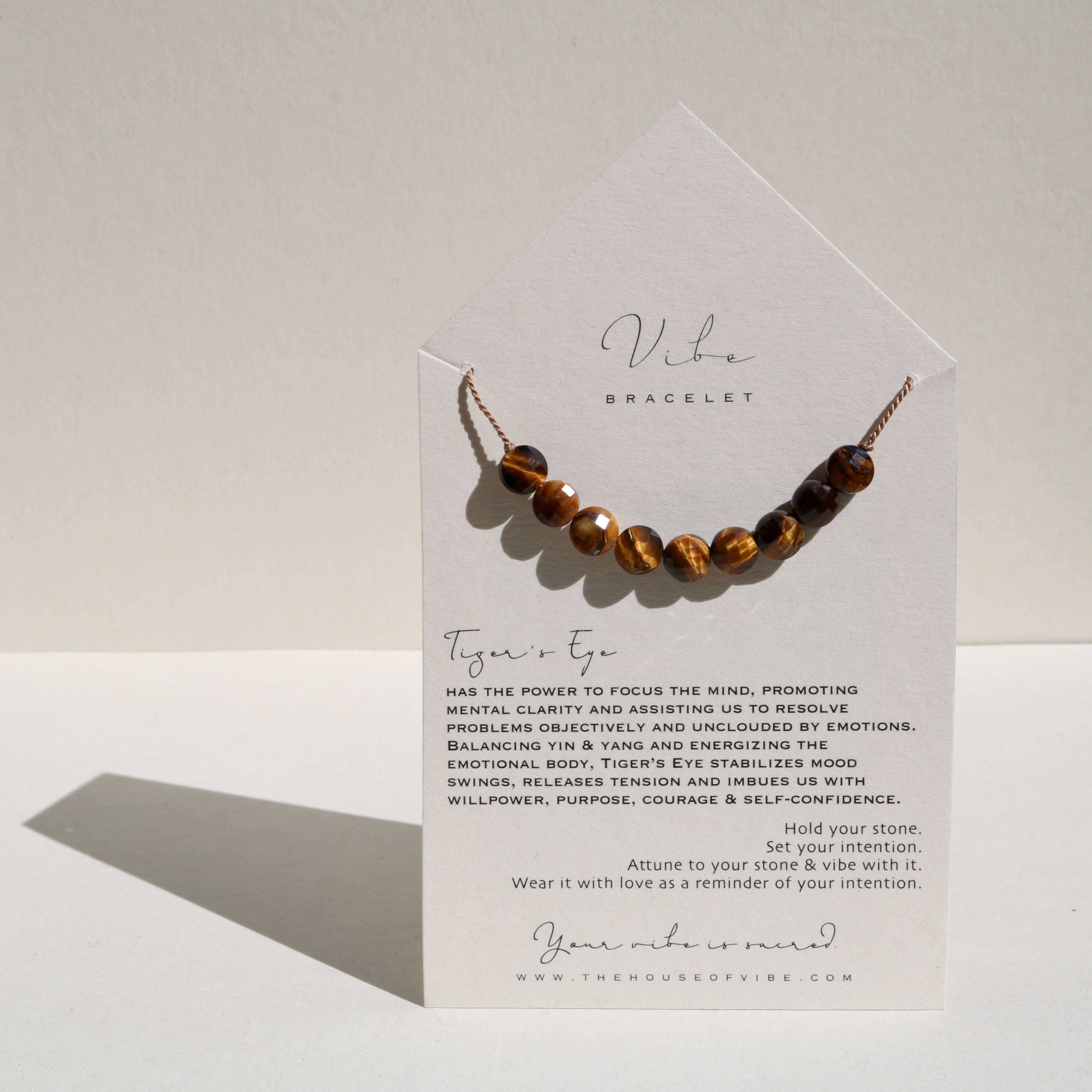 Vibe - Vente Bracelet de perles - BRACELET VIBE | ŒIL DE TIGRE PIÈCES1