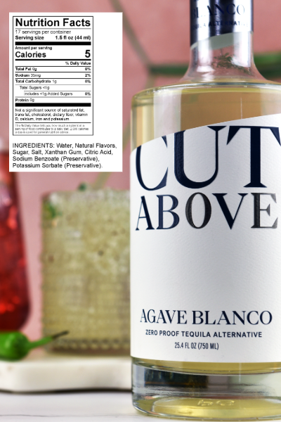 Cut Above Zero Proof Spirits - Wholesale Non-Alcoholic Spirits/Wine/Beer - CUT ABOVE Zero Proof Agave Blanco Tequila4