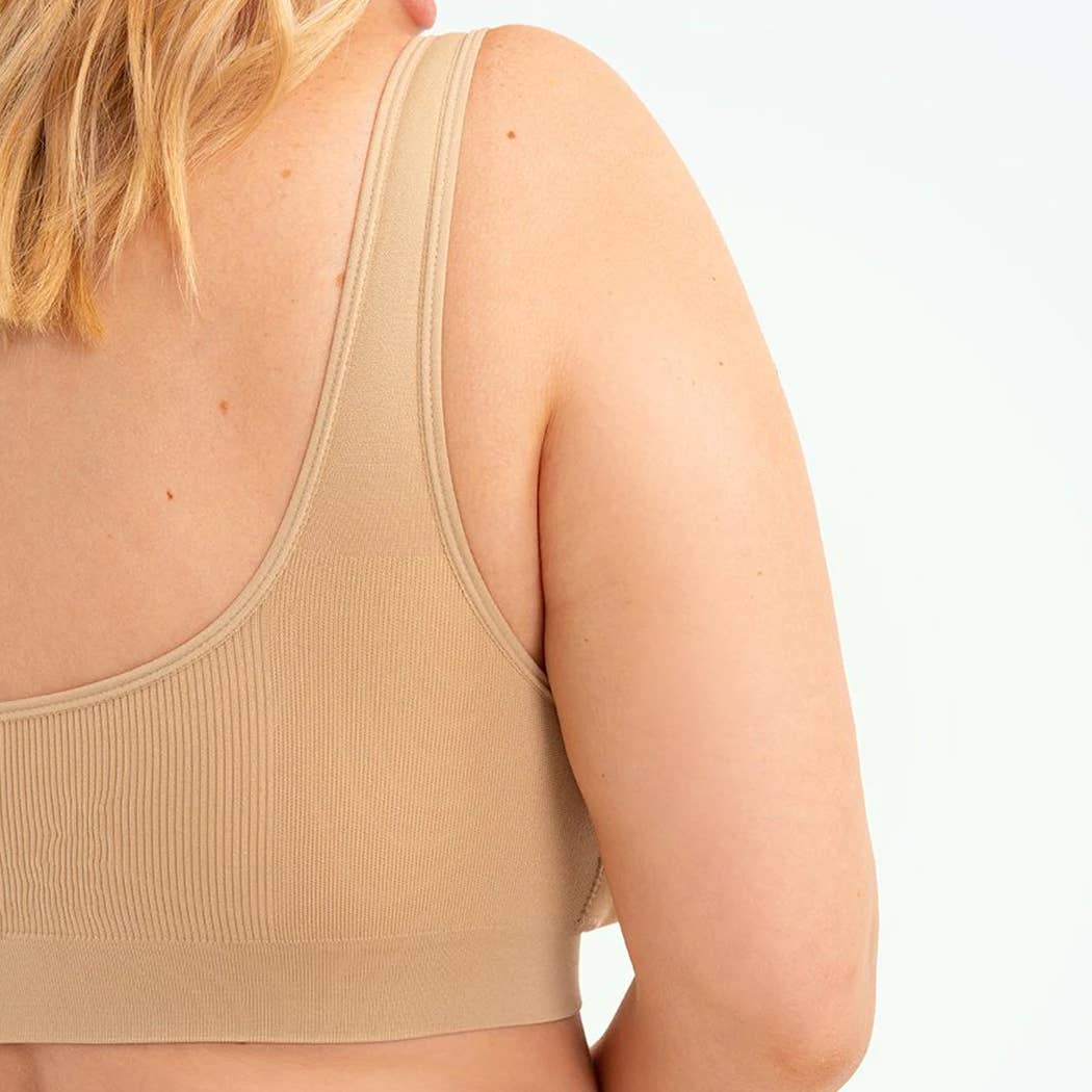 Curvy Fix - Wholesale Bralette - Women's - Seamless Throw-on Wireless Bralette Comfortable Underwear5