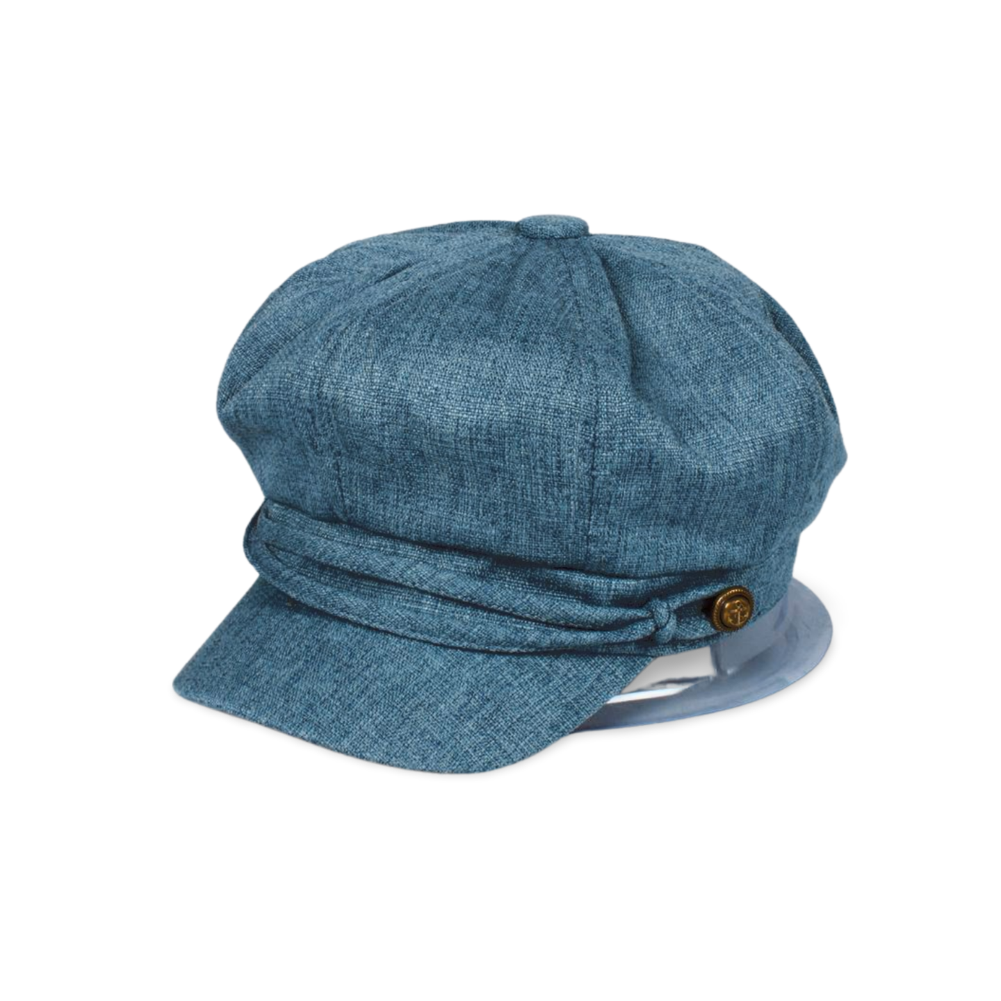 David And Young - Wholesale Newsboy/Schoolboy Hat - Women's - Linen Cabbie Hat with Self Band0
