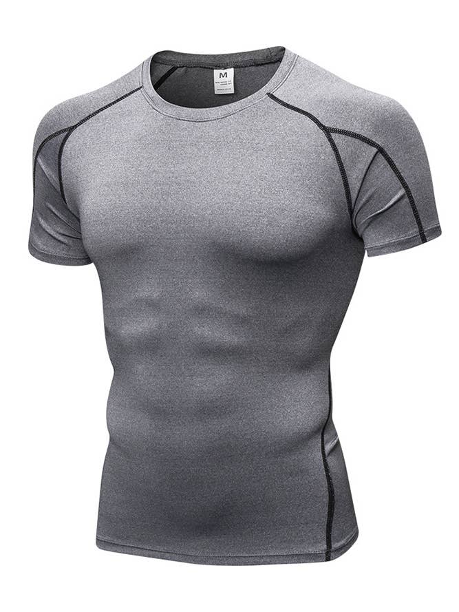 UNISHE - Wholesale Athletic Top - Men's - Fitness Men's Quick Dry Gym Short Sleeve Top YYL01220