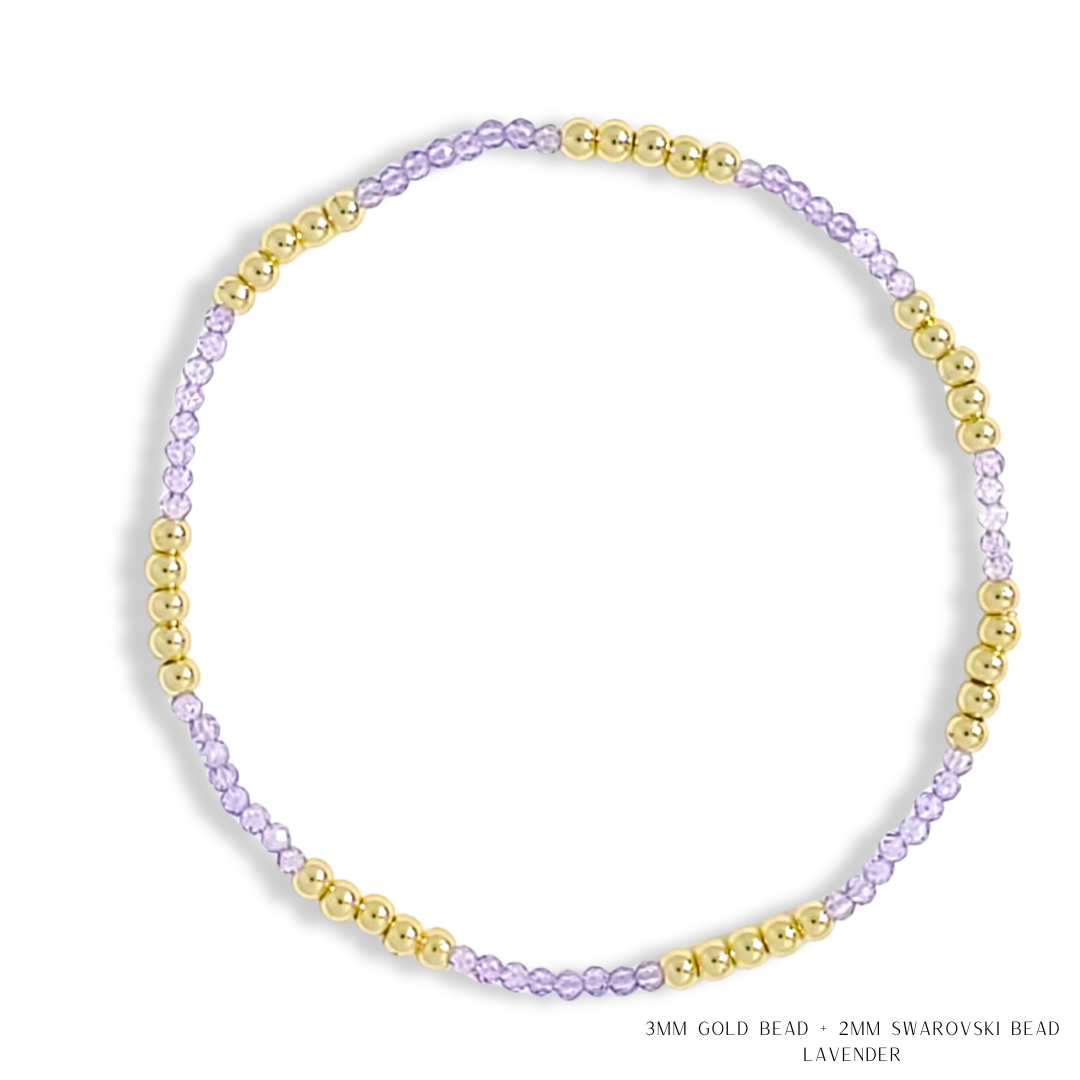 Savvy Bling - Vendita all'ingrosso Bracciale con perline - Bracciale con Perline in Oro e Cristalli Swarovski - Più Colori58