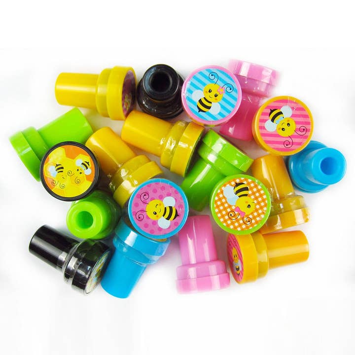 Tiny Mills - Wholesale Decoratieve stempel - Kinderen en baby - Bijenstampers voor kinderen, Bumble Bee Feestartikelen2