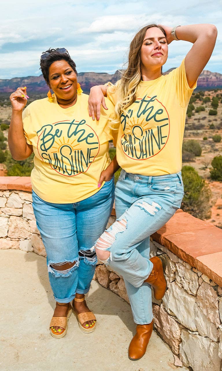 Sugar Stitch - Wholesale Screen Printed T-Shirt - Women's - Sunny Be the Sunshine Graphic T-Shirt1