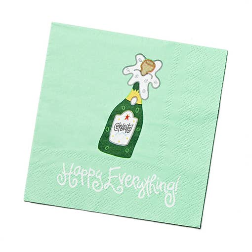 Champagne Cocktail Napkins Set of 20 for wholesale by Happy Everything!