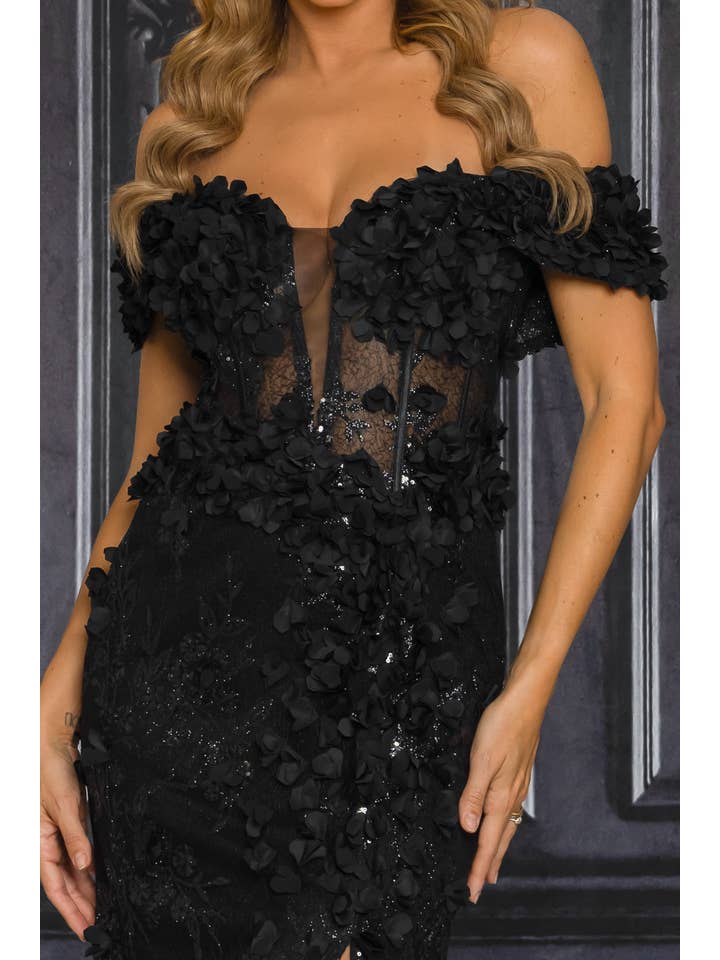 RICARICA INC. – wholesale Gown – Women's – 7508_LUX OFF THE SHOULDER FORMAL MAXI DRESS5