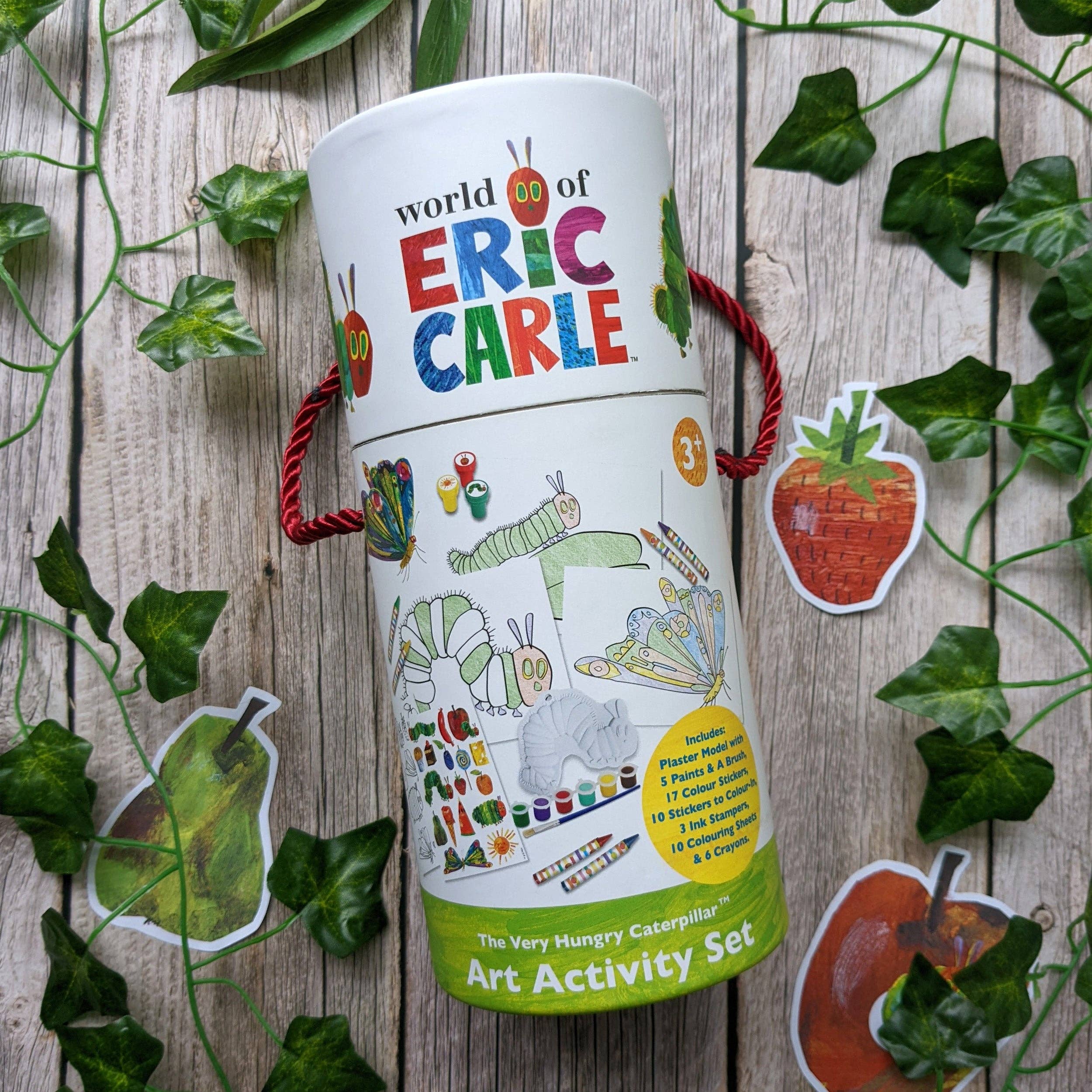 Robert Frederick Ltd - Vente Set de coloriage – enfant et bébé - Ensemble d'activités artistiques pour enfants The Very Hungry Caterpillar, comprenant des peintures, des crayons et des autocollants3