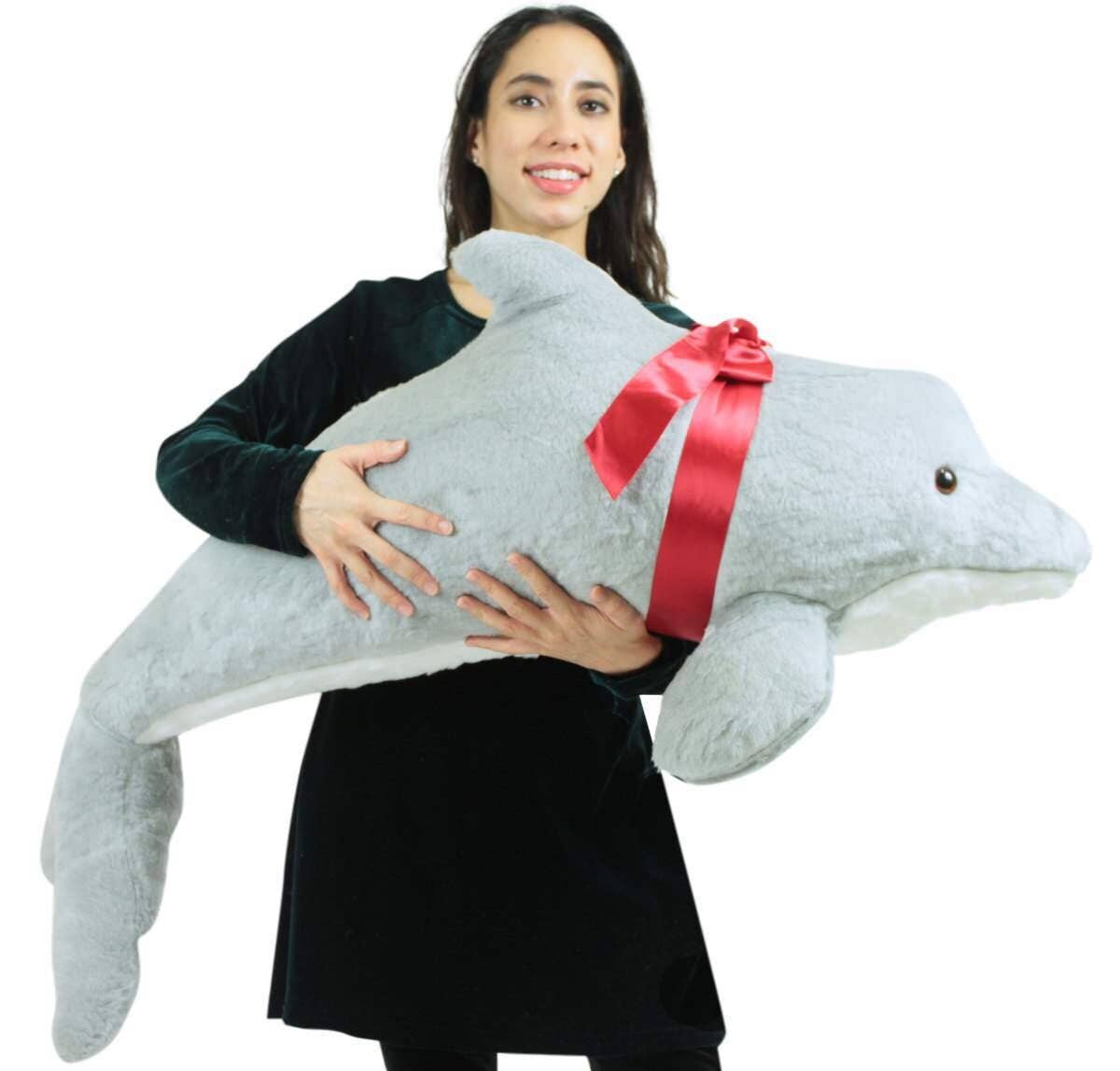 Big Plush - Vente Peluche – enfant et bébé - Dauphin géant en peluche de 46 pouces fabriqué aux États-Unis7