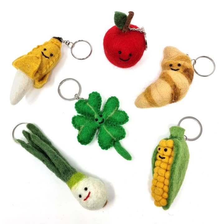 Black Yak Ltd – wholesale Keychain – Unisex – Felt Keychain - Sweetcorn Felt Keyring1
