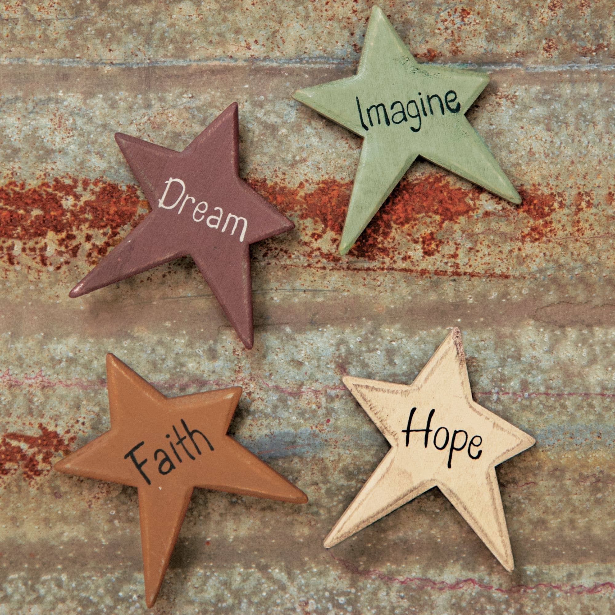 The Hearthside Collection - Wholesale Magnet - 4/Set, Star Word Magnets1
