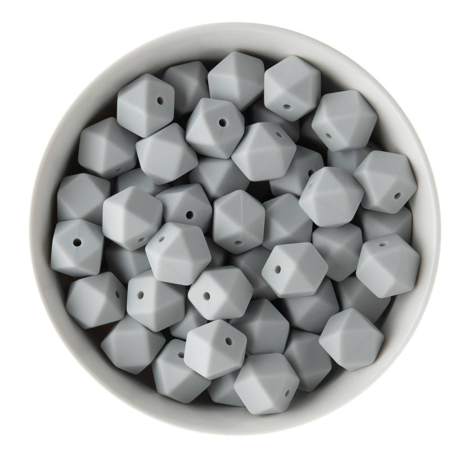 Cara & Co Silicone Craft Supply – wholesale Beads – 14mm Hexagon Silicone Beads19