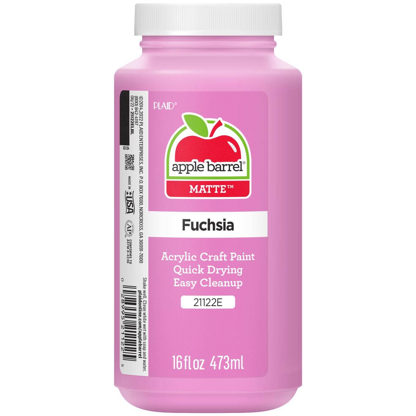 Plaid Crafts - Wholesale Acrylic Paint - Apple Barrel ®  Matte Acrylic Paint - 8 oz, 16 oz59