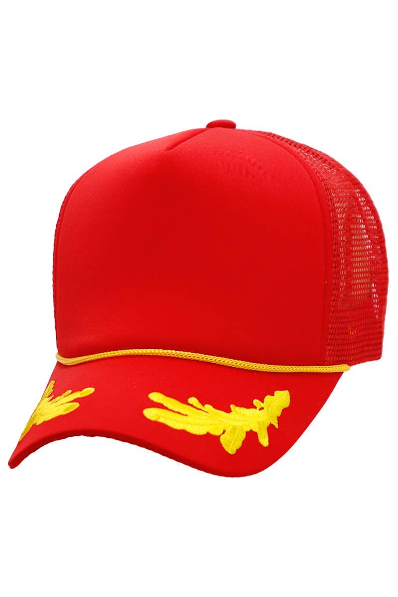 Cap Zone - Venta al por mayor Gorra trucker - Unisex - Gorra camionera Cap Zone Captain Oak Leaf de cinco paneles con espuma3