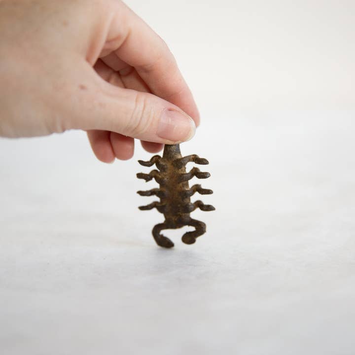 Old New House - Vendita all'ingrosso Scultura - Scorpione africano in bronzo scuro vintage