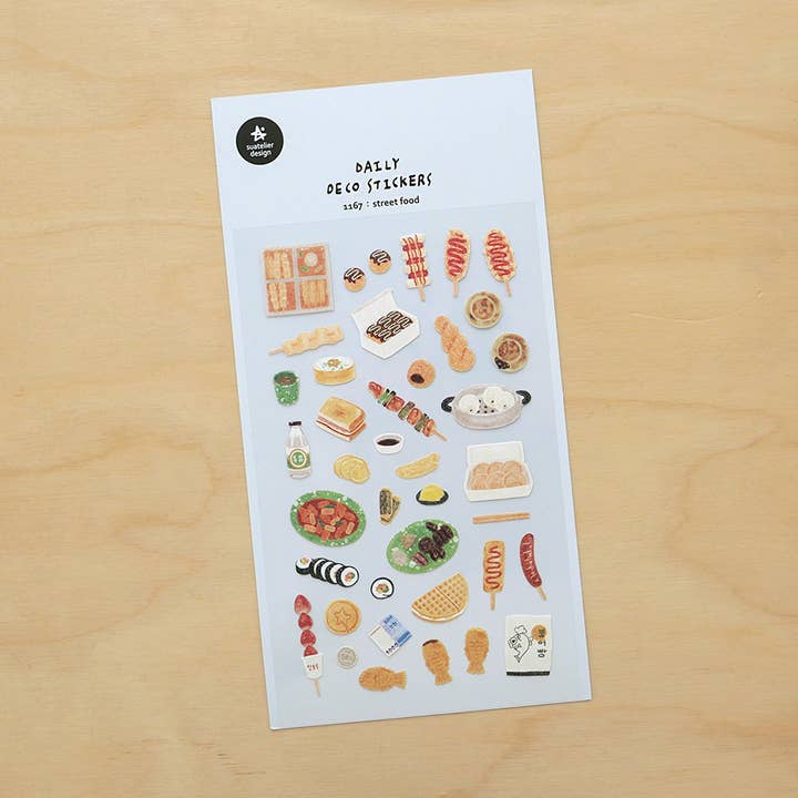 Stickers décoratifs street food pour la vente par Suatelier design