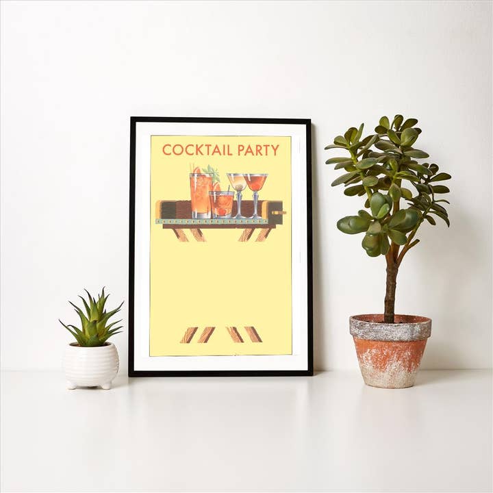 Found Image Press - Wholesale Art Print - Art Print IO-155 Cocktail Party Invitation1