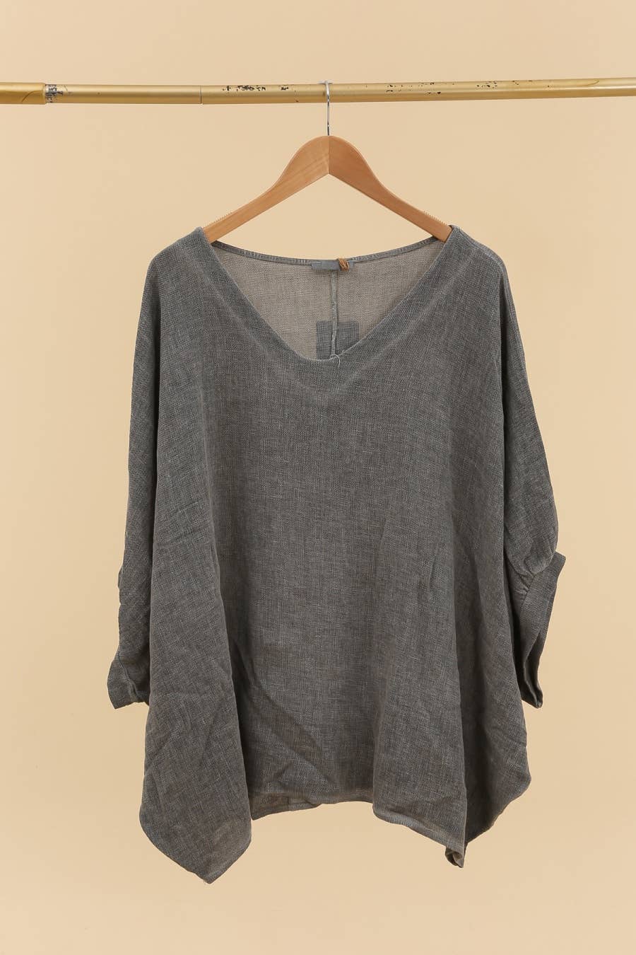 LÉA & LUC - Vente Tunique – femme - Blouse en 50% lin et 50% coton REF. 465211