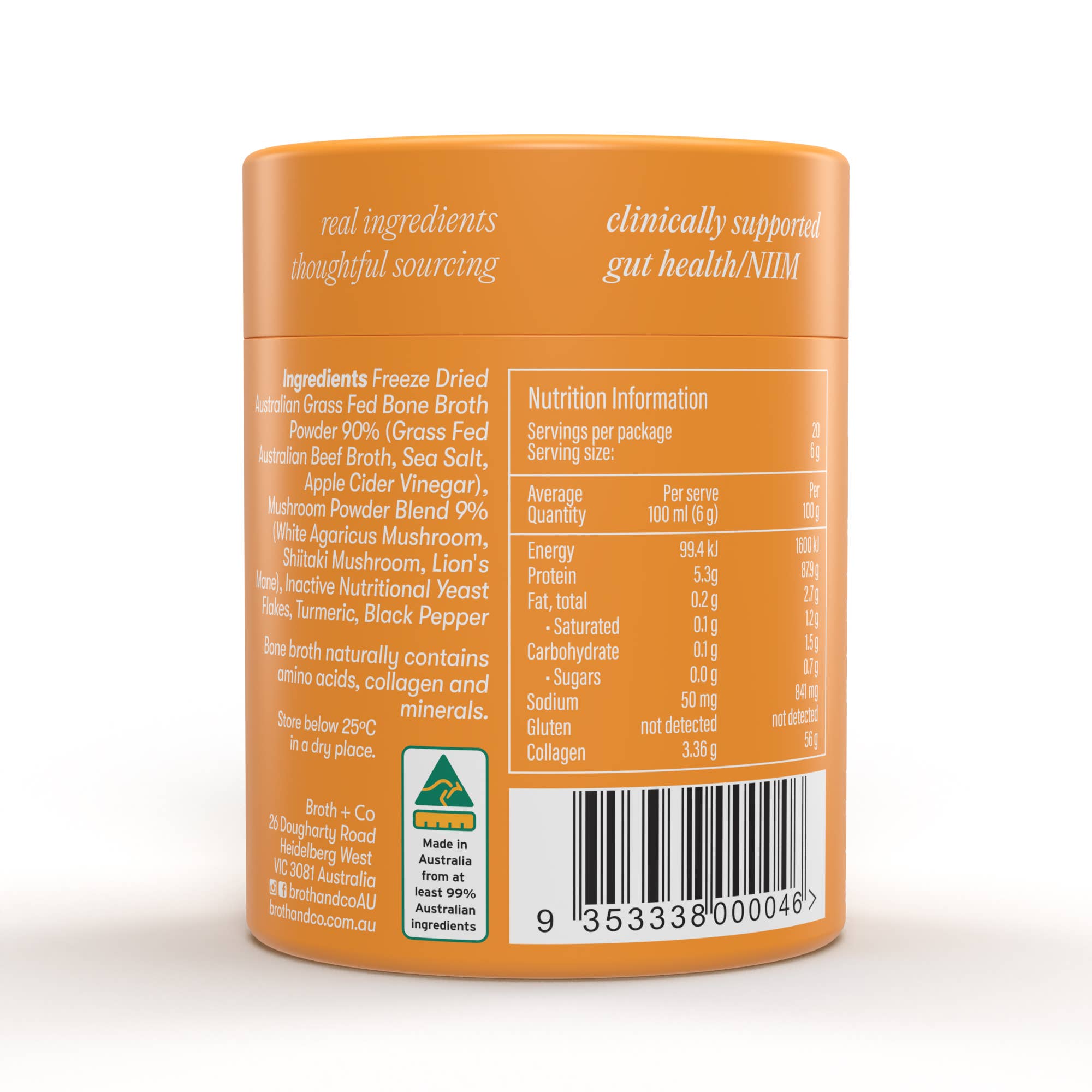 Broth And Co. - Wholesale Proteïne/superfoodpoeder - Energie Rundvlees Bottenbouillon Poeder 120g - Grasgevoerd1