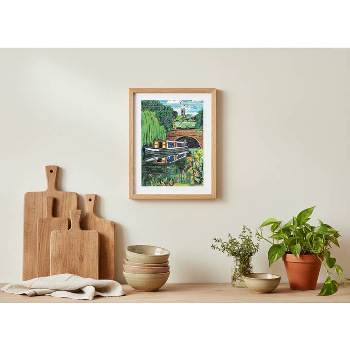 Jamie Poole – wholesale Art print – Canal Life A3 Print on Silk Stock6