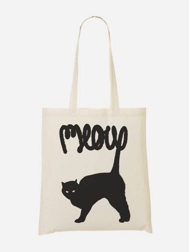 Meow Baumwoll-Tasche für den Großhandel von Wooop