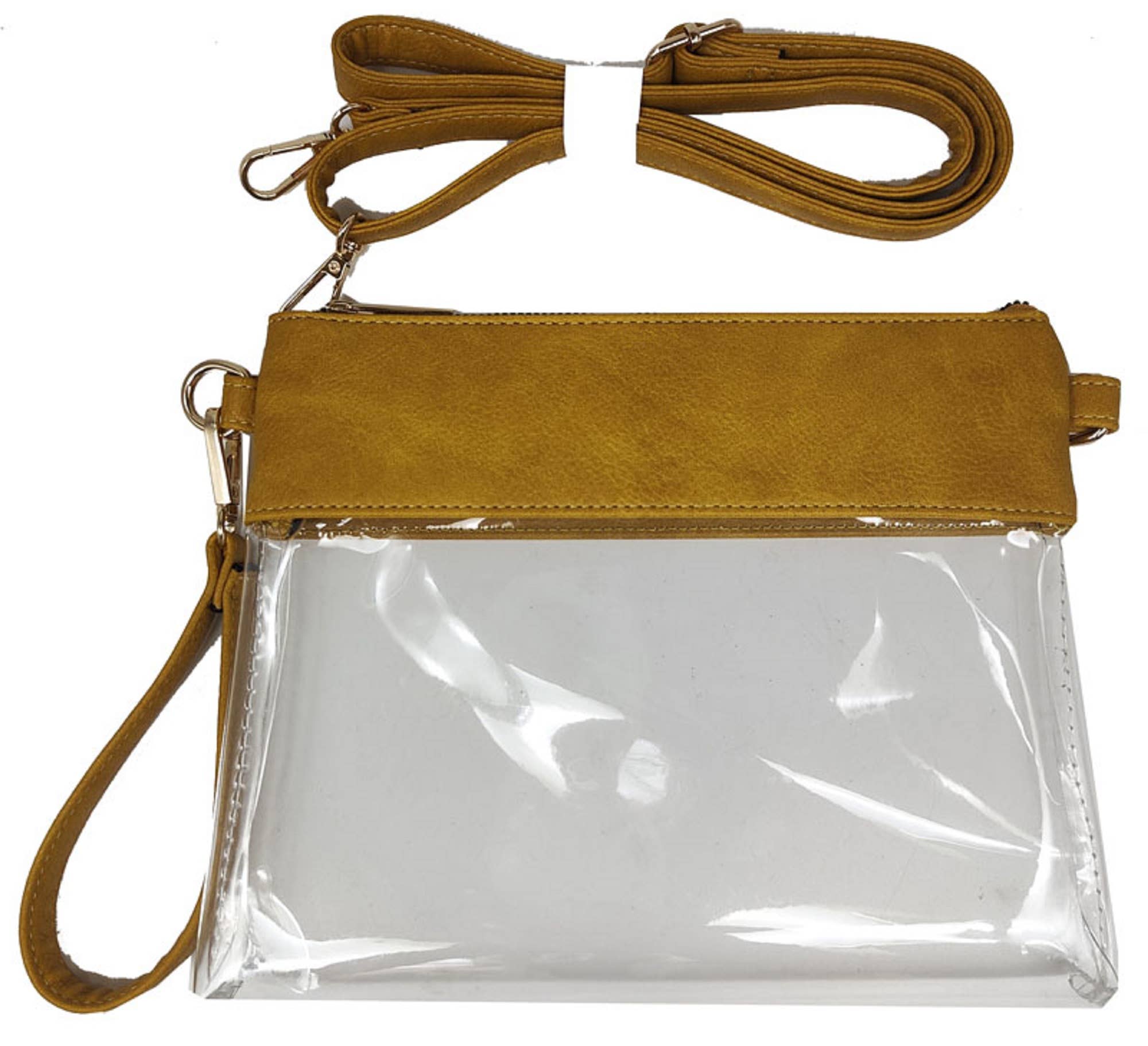 MiMi Wholesale - Wholesale Crossbody Bag - Women's - AD200T Game Day Clear Crossbody Bag/Clutch23