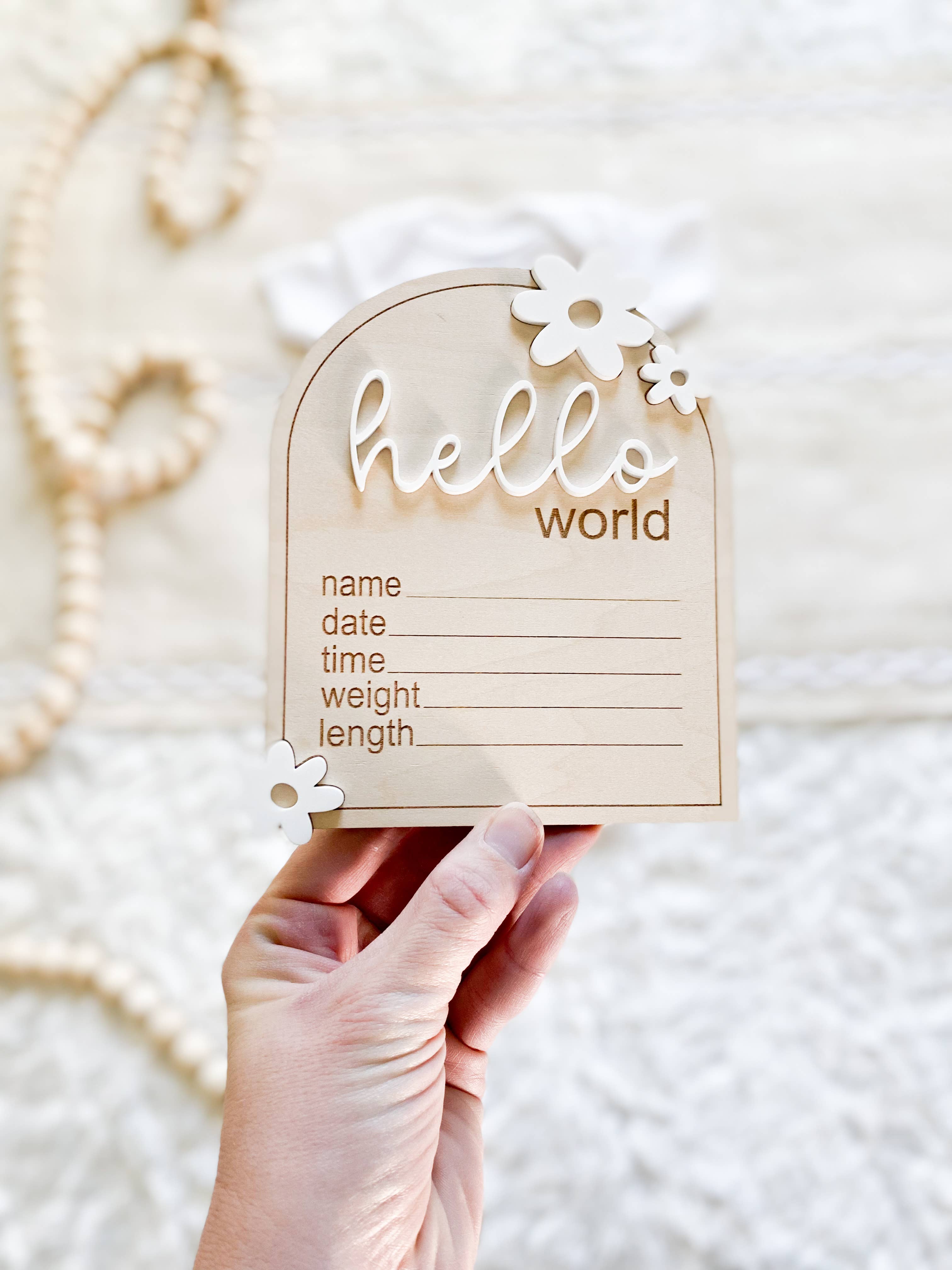 Claire and Bella - Wholesale Milestone Art/Keepsake - Kids & Baby - Wooden Monthly Milestone Set - Daisy9