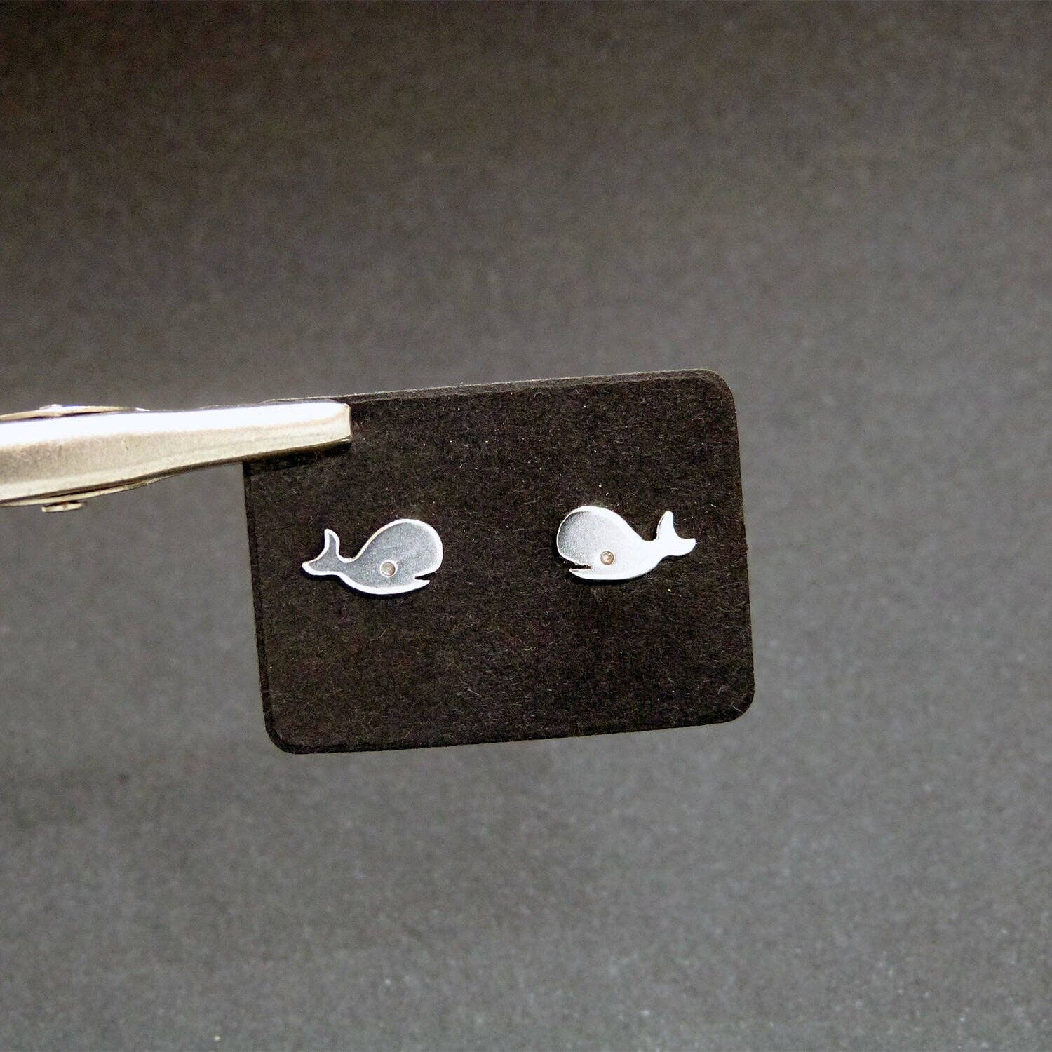 Plataica - Wholesale Stud/Post Earrings - 925 silver whale earrings1