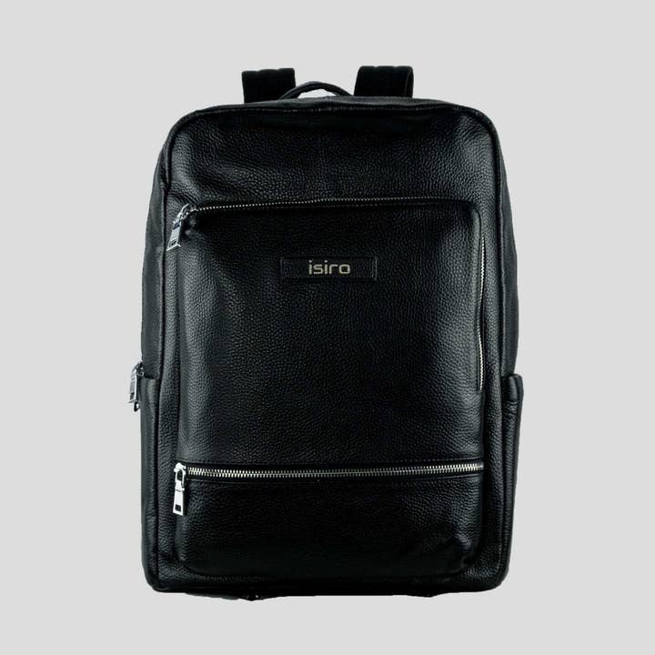 Raven Leather Backpack for wholesale by Isiro