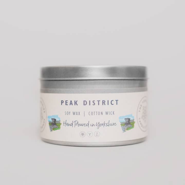 The Yorkshire Candle Company Limited - Wholesale Travel Candles - Peak District Large Tin| Scented Candle | Soy Wax