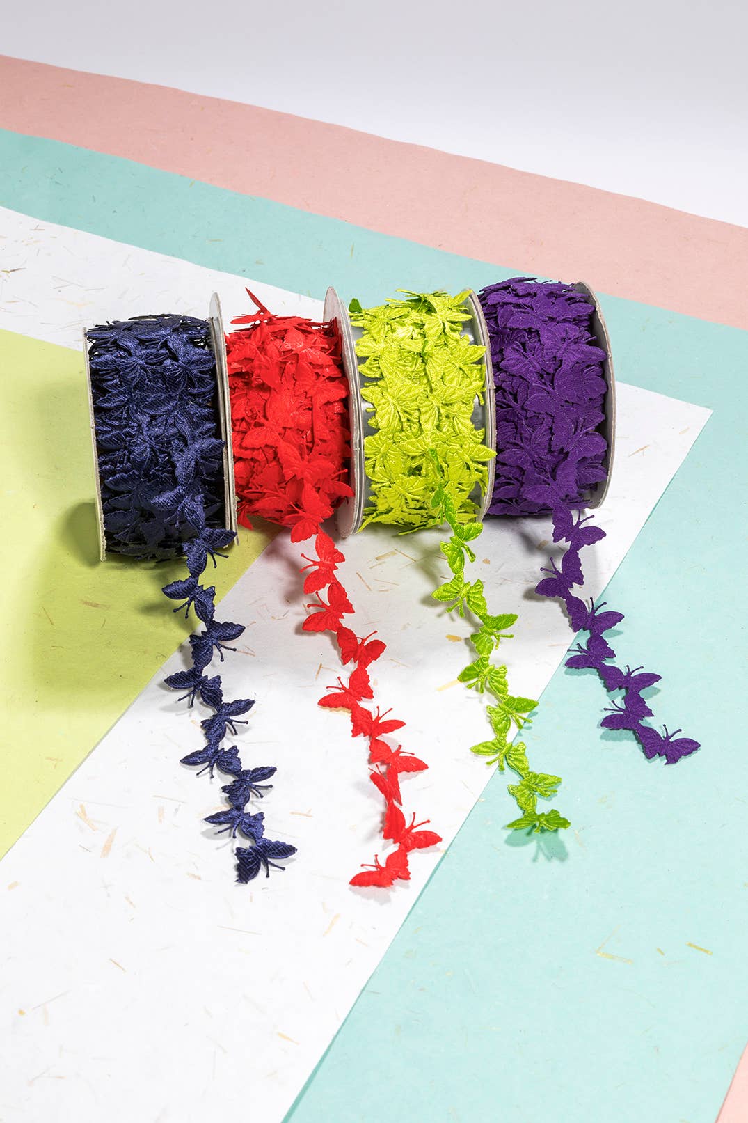 Globe Enterprise – wholesale Ribbon – Gift wrapping – Bright Butterfly Ribbon –10m Fabric Trim for Crafts & Gifts 0