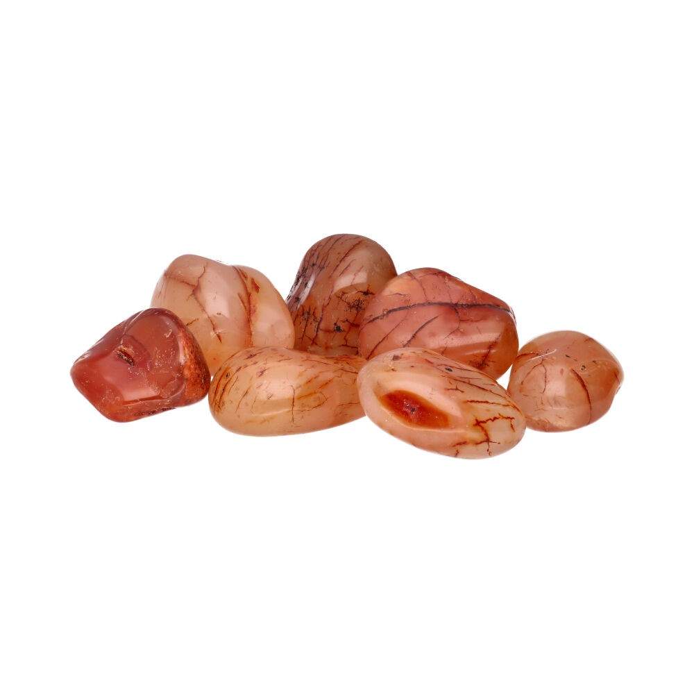 Vives de la Cortada S.L - Wholesale Spiritual Stone/Crystal - Extra Quality Carnelian Tumbled Stones 3x2cm0