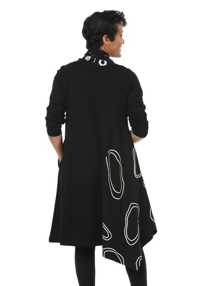 Tulip Clothing - Wholesale Dress - Women's - SDM133 Emaline Dress in Black Multi