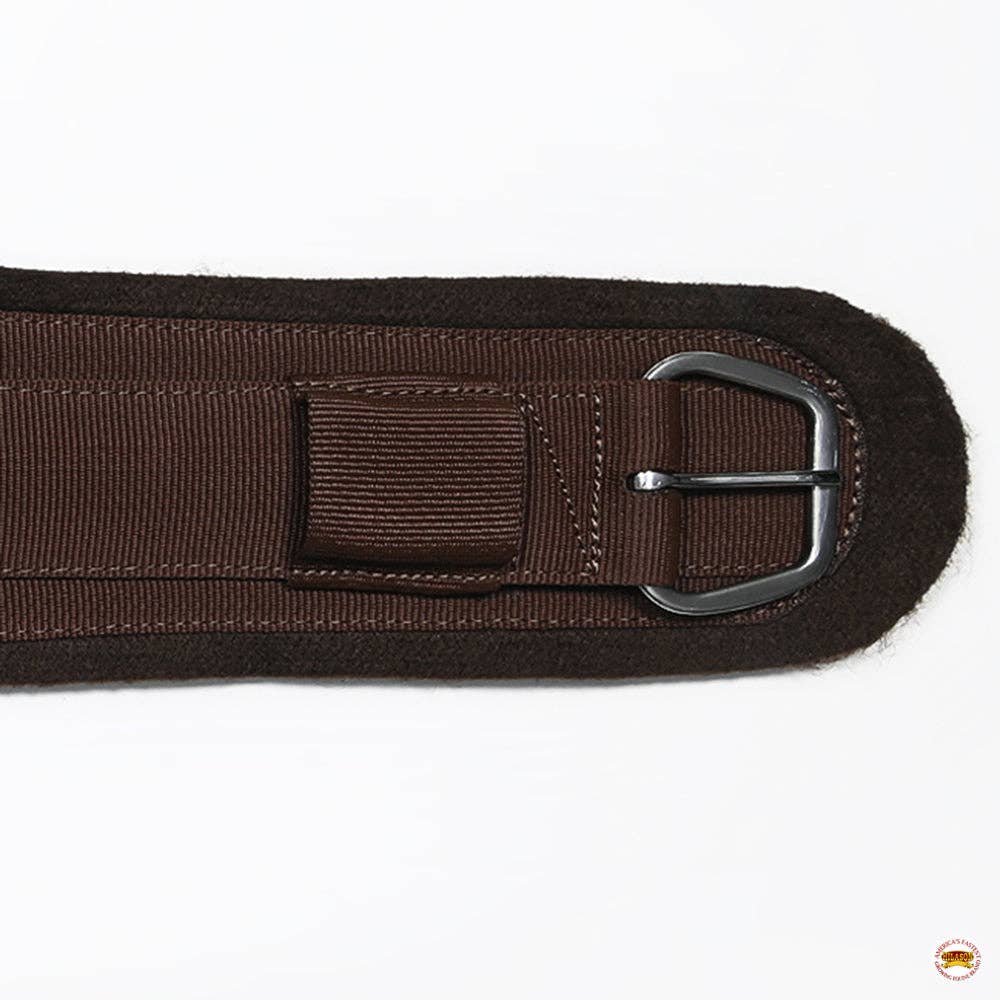 HILASON - Vente Équipement d’équitation - Sangle de selle de rodéo doublée en feutre pour cheval HILASON avec boucle en acier inoxydable noire7