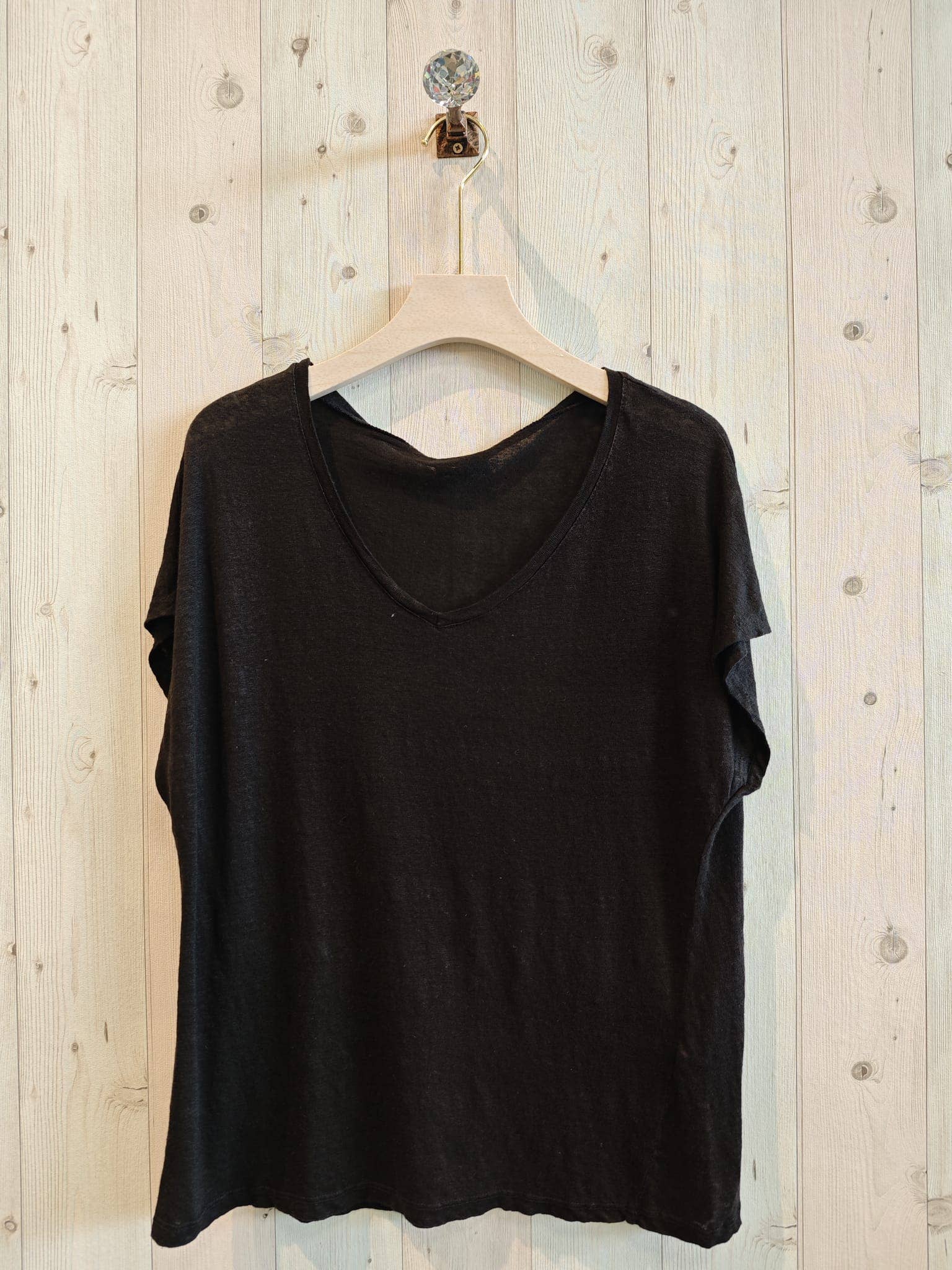 Linen & More - Wholesale T-Shirt - Women's - REF 2295 BASIC LINEN T-SHIRT 100%4