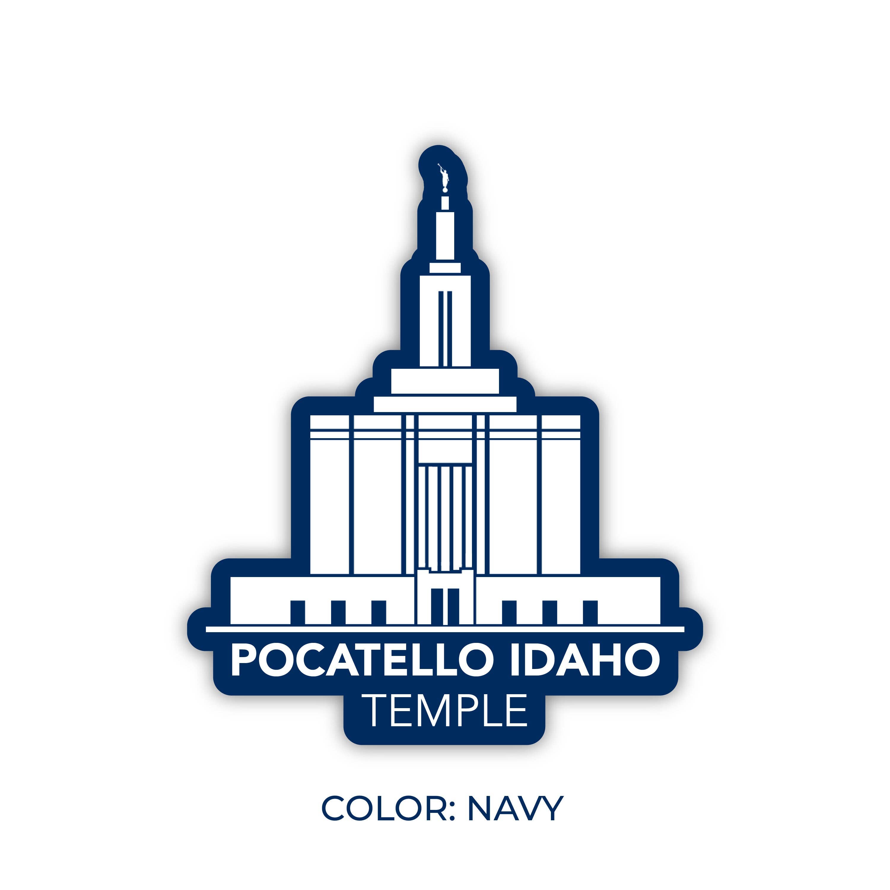 JasmineTreeDesign – Engroshandel Klistermærke – Pocatello Idaho Tempelklistermærke, LDS Pocatello Idaho-templet3