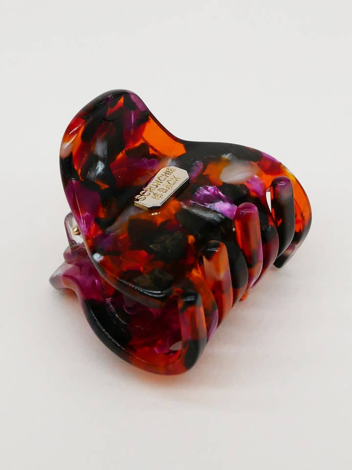 Margaux klämma - Svart, lila och orange för wholesale av Scrunchie is back