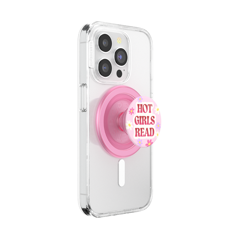 PopSockets - Wholesale Phone Grip - PopSockets MagSafe Phone Grip - Hot Girls Read Pink3